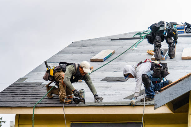 Professional Gutter Installation technician working in Scotch Plains, NJ